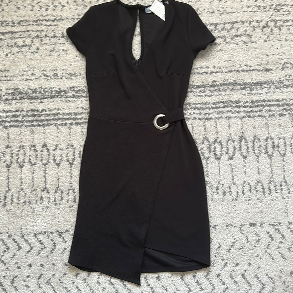 Black mini dress